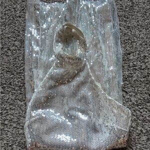 Lulus XS Sequin Halter Dress